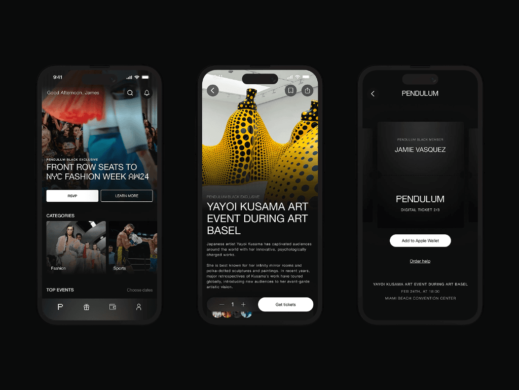 Pendulum Members abstract visual